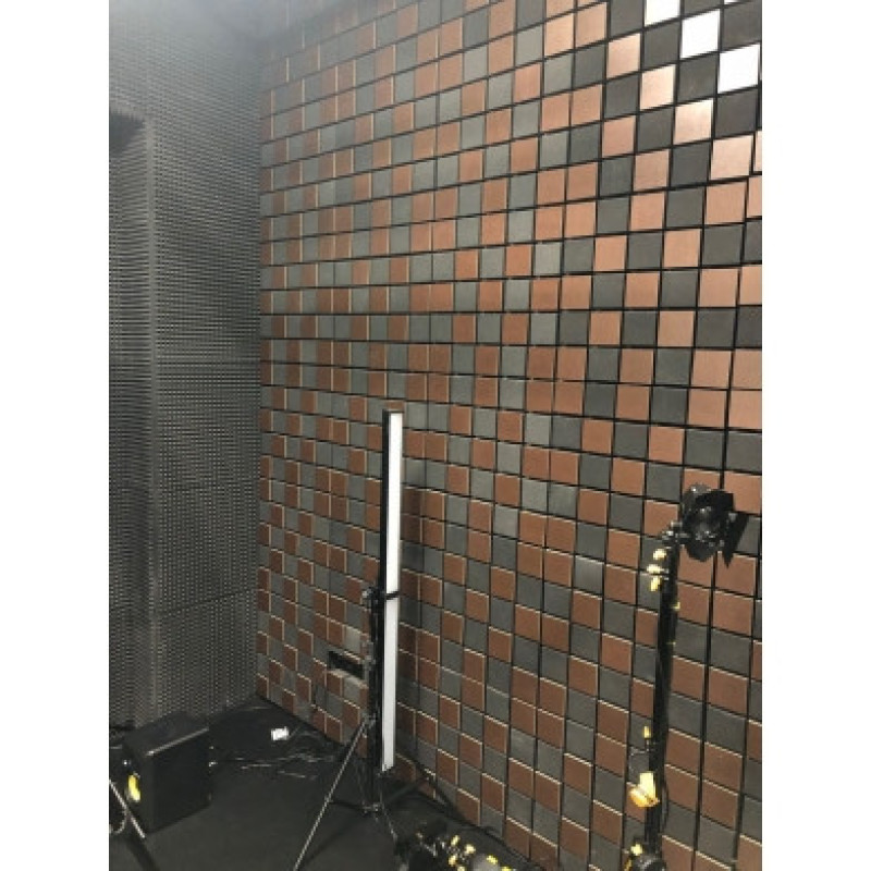 Acoustic foam panel Ecosound Tetras Gray 100x200cm, 70mm, grey