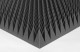 Acoustic foam Ecosound pyramid 120mm 1m x 1m Colour black graphite