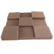 Ecosound Pattern 50mm acoustic foam panel, 50x50cm grey