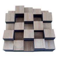 Acoustic diffuser diffuser Ecosound EcoDIFF foam sonoma 500x500x150mm