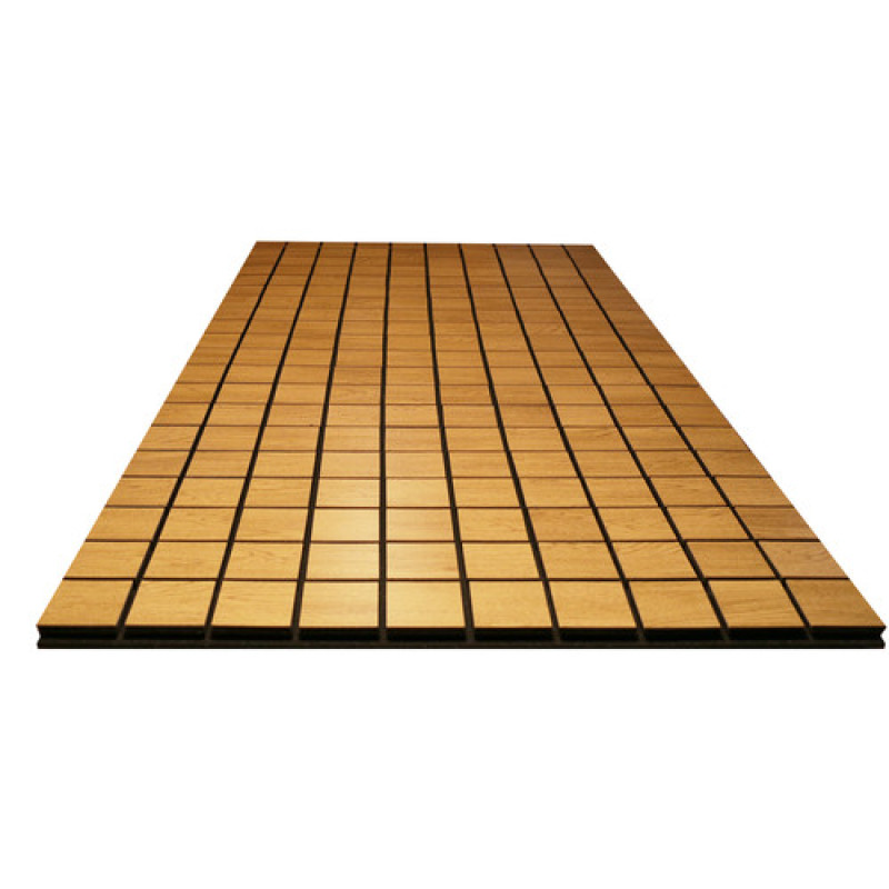 Акустическая панель Ecosound Tetras Wood Cream 100x200см 30мм цвет светлый дуб