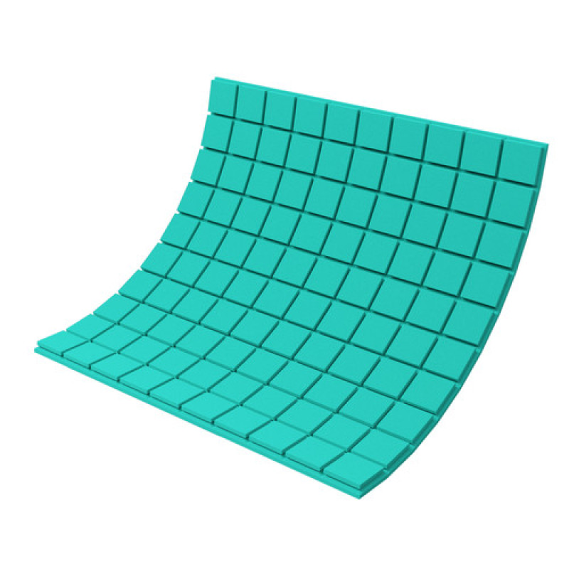 Acoustic foam panel Ecosound Tetras Color 1000x1000x30 mm pink