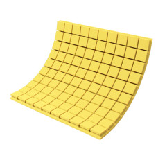 Acoustic foam panel Ecosound Tetras Color 1000x1000x50 mm yellow