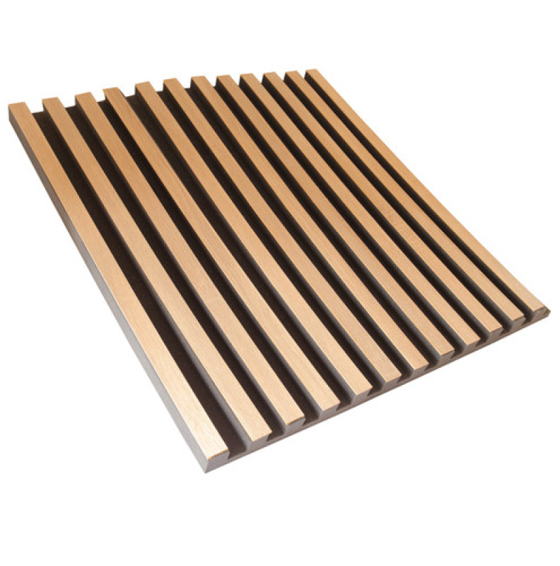 Акустическая панель Ecosound Comb Wood Sonoma 100x100см 50мм цвет светлый дуб