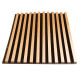Акустическая панель Ecosound Comb Wood Sonoma 100x100см 50мм цвет светлый дуб