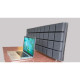 Настольная акустическая ширма для столов Ecosound Rounded screen 1200х600 мм