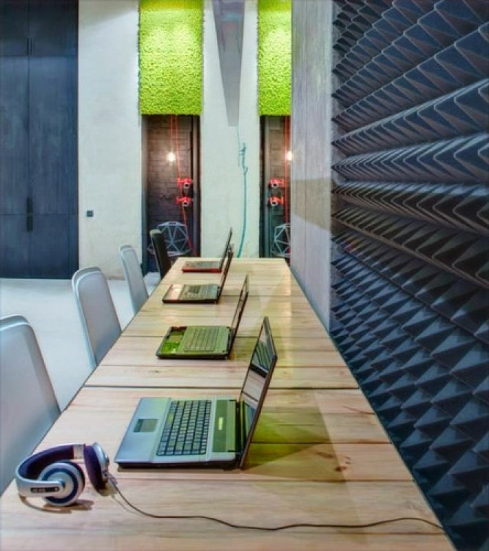 Акустический поролон Ecosound ровный 2х1м 50мм черный графит