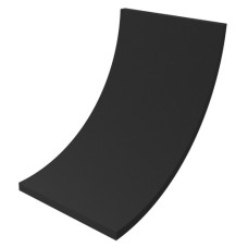 Acoustic foam Ecosound flat 2x1m 70mm black graphite